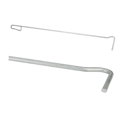 Hook for cleaning the grate boiler, length 80 cm